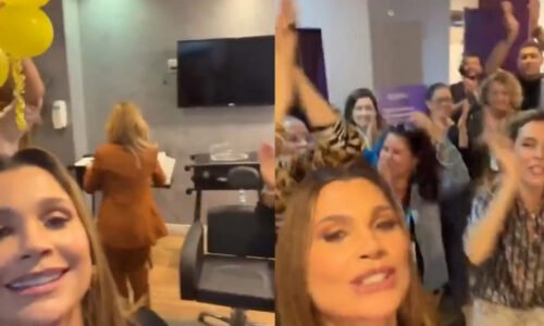 Elenco de Quem Ama Cuida aparece em bastidores festejando aniversários; vídeo