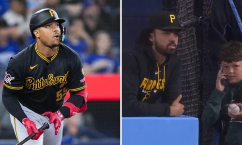 Esmerlyn Valdez hits first MLB home run