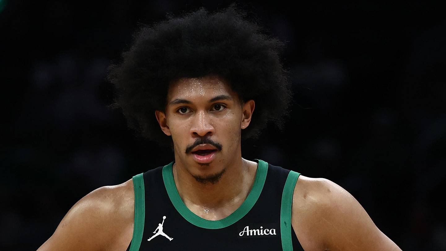 Apr 10, 2026; Boston, Massachusetts, USA; Boston Celtics guard Ron Harper Jr. (13) during the second half against the New Orleans Pelicans at TD Garden. Mandatory Credit: Winslow Townson-Imagn Images