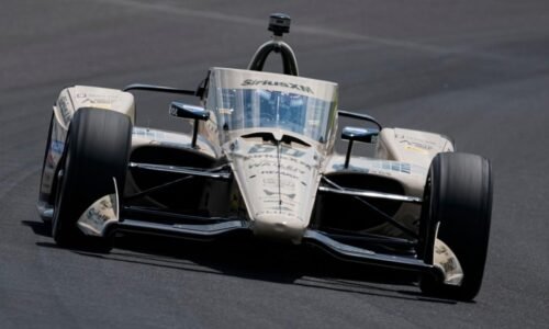 Felix Rosenqvist posts fastest 4-lap average in 1st round of Indianapolis 500 qualifying