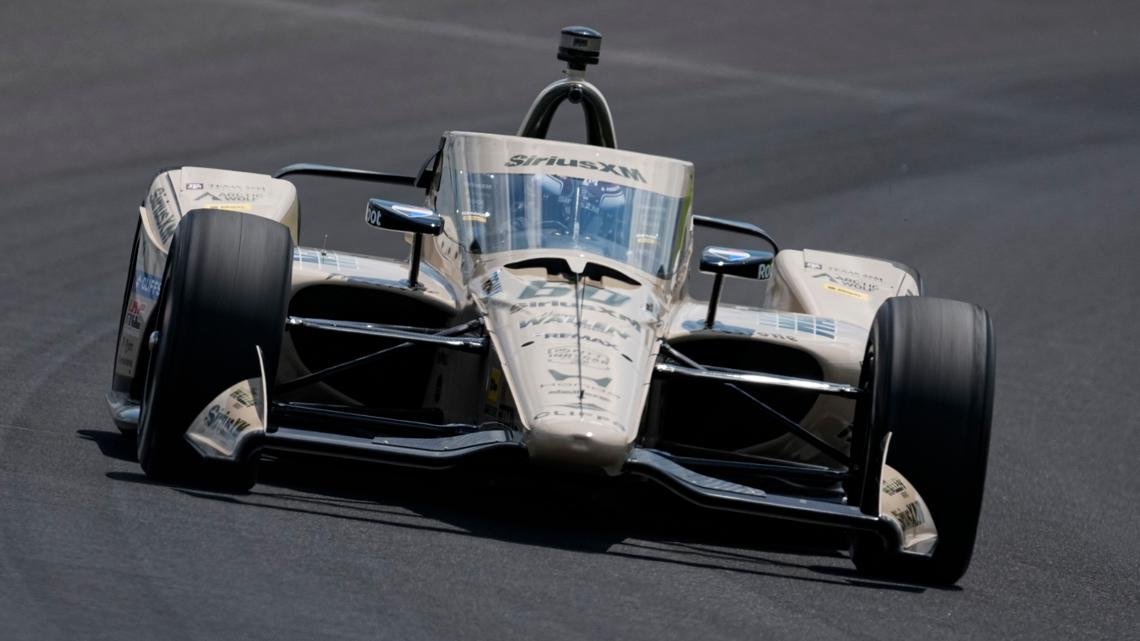 Felix Rosenqvist posts fastest 4-lap average in 1st round of Indianapolis 500 qualifying