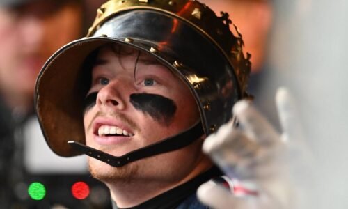 May 8, 2026: Cleveland Guardians second baseman Travis Bazzana (37) celebrates after hitting a home run during the first inning against the Minnesota Twins at Progressive Field.