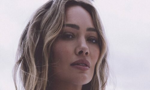Hilary Duff was photographed by Kat Irlin in South Caicos. Swimsuit by Haight.