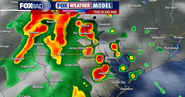 Houston weather: Waves of rain, storms possible on Thursday