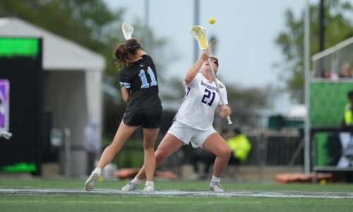 May 22, 2026, Evanston, IL: An NCAA Tournament Semifinal game between Northwestern Lacrosse and Johns Hopkins at Northwestern Medicine Field at Martin Stadium in Evanston, IL on Friday, May 22, 2026. (Photo by Ryan Kuttler/Northwestern Athletics)