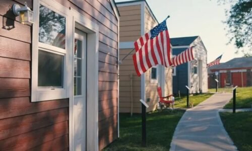 Inside the ‘family style’ tiny home villages across America where residents pay zero rent for fully furnished properties