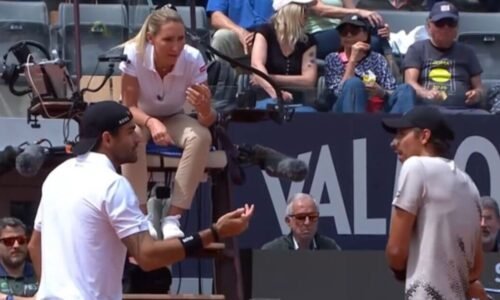 Italian Open fans erupt into boos as star confronts umpire at crucial moment | Tennis | Sport