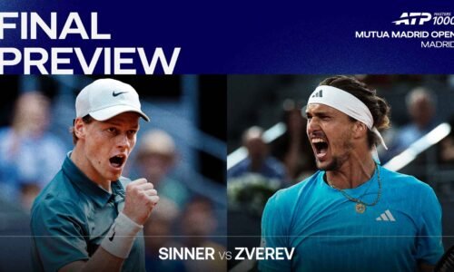 Jannik Sinner leads Alexander Zverev 9-4 in their Lexus ATP Head2Head series.