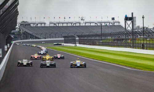 Josef Newgarden Leads Rain-Shortened ‘500’ Practice