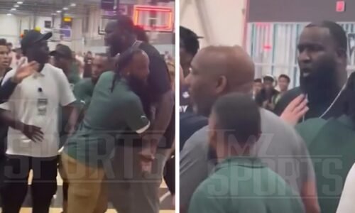 Kendrick Perkins Held Back In Heated Argument At Son's AAU Game