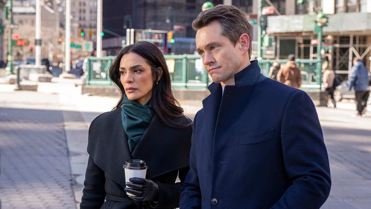 Law and Order Episode 25020 -- Pictured: (l-r) Odelya Halevi as A.D.A. Samantha Maroun, Hugh Dancy as A.D.A. Nolan Price