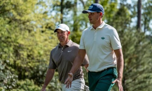 Ludvig Aberg gives his thoughts on the set up at Aronimink following Rory McIlroy’s frustrations
