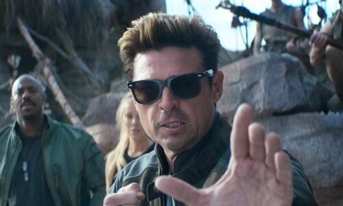 (L-R) Ludi Lin as “Liu Kang”, Mehcad Brooks as “Jackson ‘Jax’ Briggs”, Jessica McNamee as “Sonya Blade”, and Karl Urban as “Johnny Cage” in New Line Cinema’s “Mortal Kombat. Courtesy Warner Bros. Pictures
