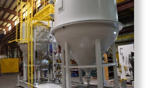 MYCELX is bringing its water treatment technology to the Permian Basin. Shown is a 20,000 barrel-per-day MYCELX Advanced Coalescer system.