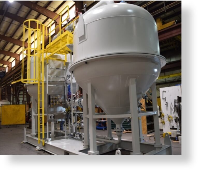 MYCELX is bringing its water treatment technology to the Permian Basin. Shown is a 20,000 barrel-per-day MYCELX Advanced Coalescer system.