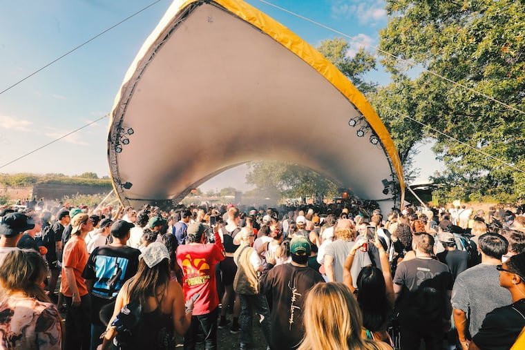 The Making Time Forever festival in 2025. The electronic and live music festival returns to the site near Philadelphia International Airport from Sept. 18-20.