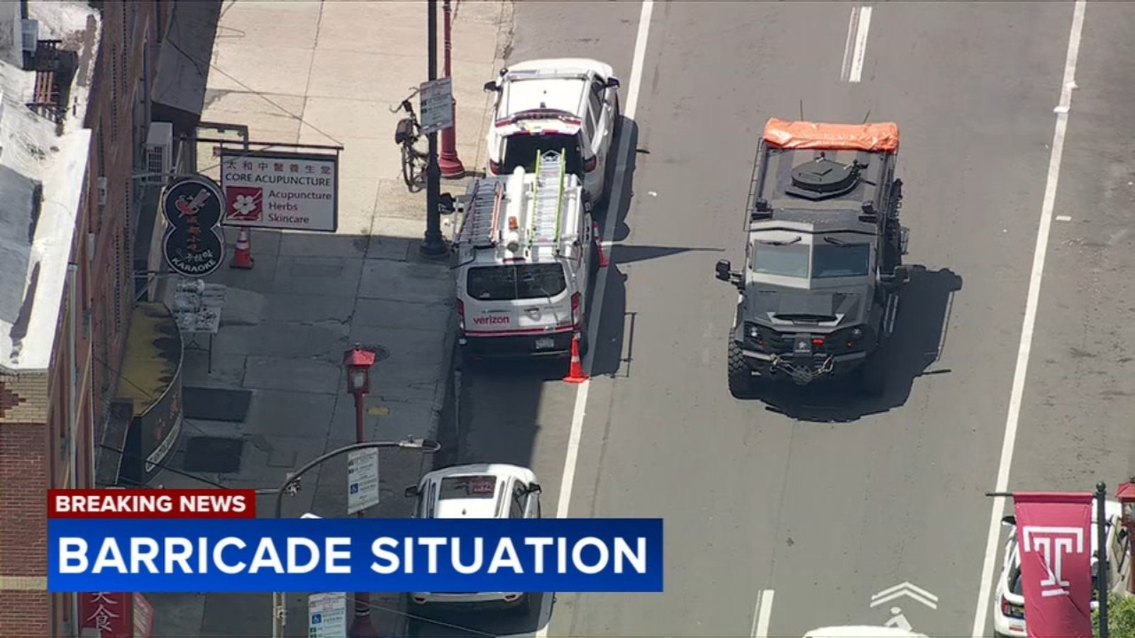 Man in custody following barricade situation in Philadelphia's Chinatown section