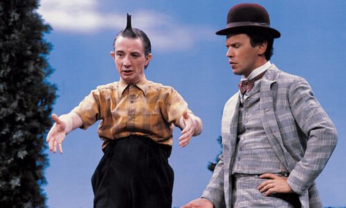 Martin Short and Billy Crystal performing together