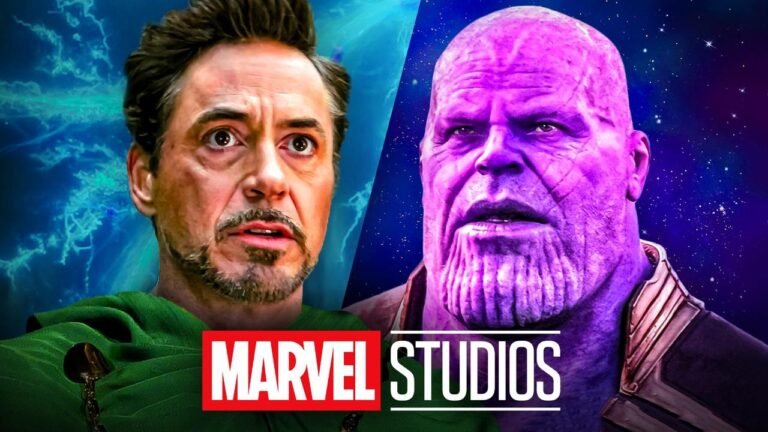 Robert Downey Jr's Doctor Doom concept photo, Thanos, Marvel Studios logo