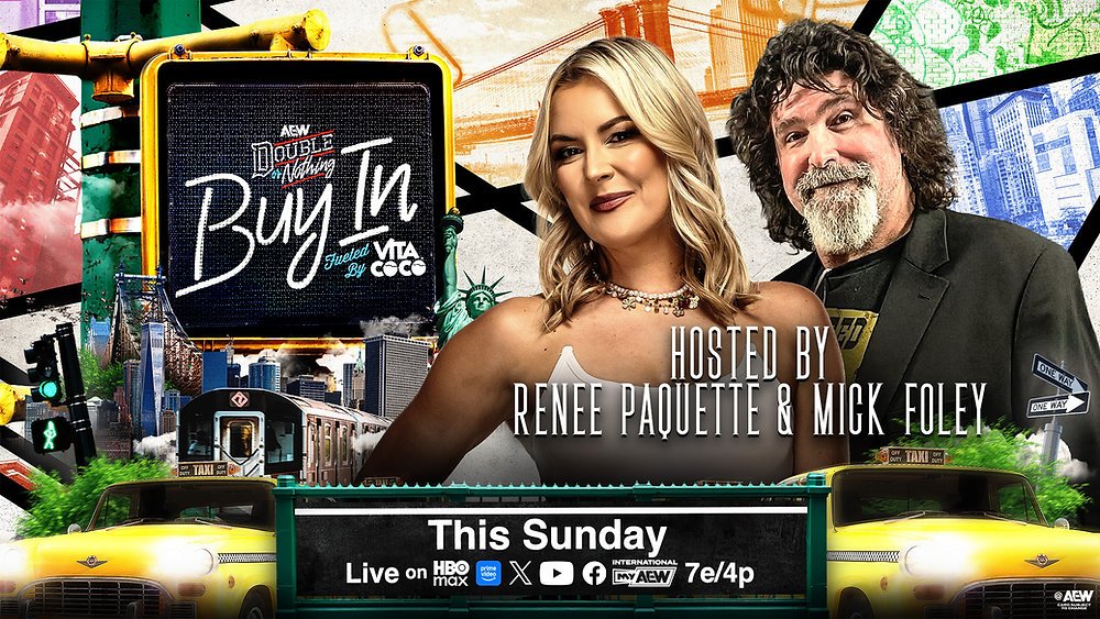 Mick Foley to Join AEW Double or Nothing Buy In Preshow With Renee Paquette