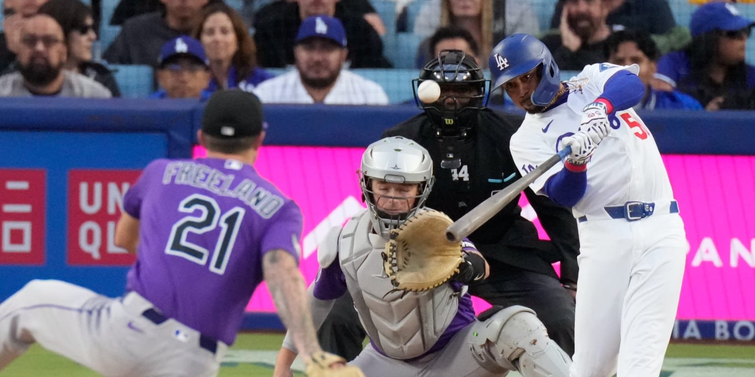 Mookie Betts moves down in Dodgers' lineup to cleanup