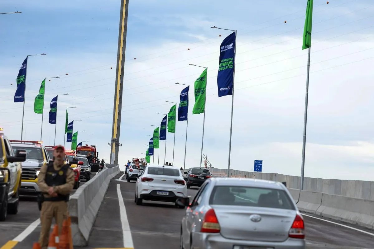 Nova ponte de Guaratuba inova com espaço seguro para ciclistas e pedestres