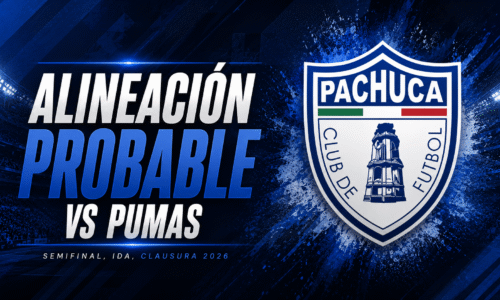 Alineación probable Pachuca vs Pumas
