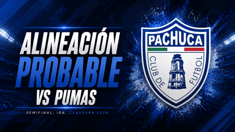 Alineación probable Pachuca vs Pumas