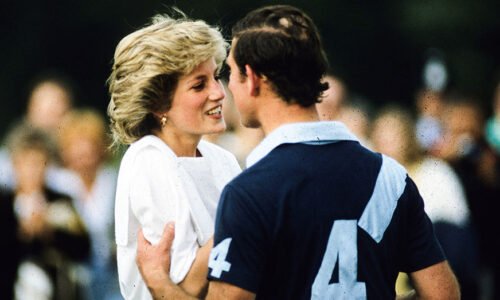 Princess Diana with the then-Prince of Wales.