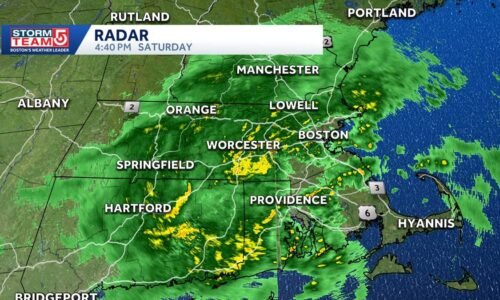 Rainy Saturday ahead for Mass. with storms possible into evening