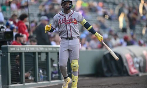 Ronald Acuña Jr. exits game with apparent left hamstring ailment