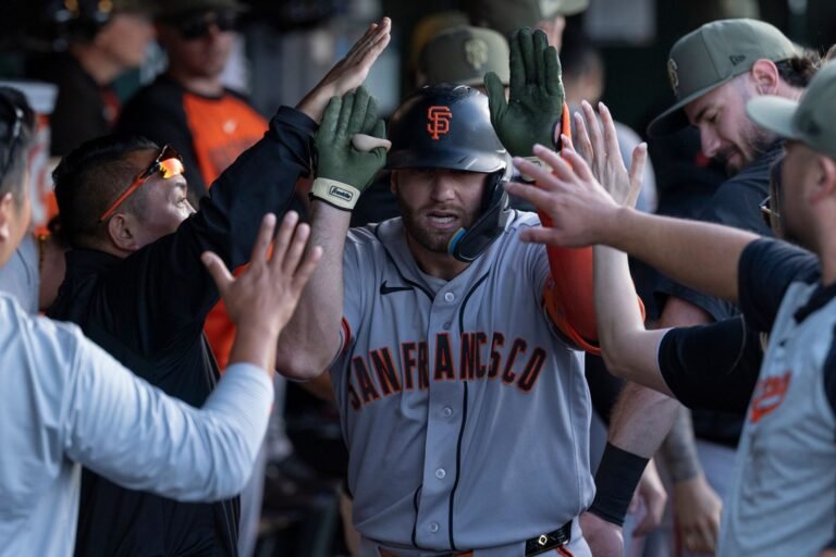 SF Giants' Casey Schmitt to see time left field with Heliot Ramos out
