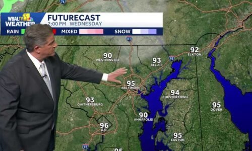 Scattered storms Wednesday into Thursday
