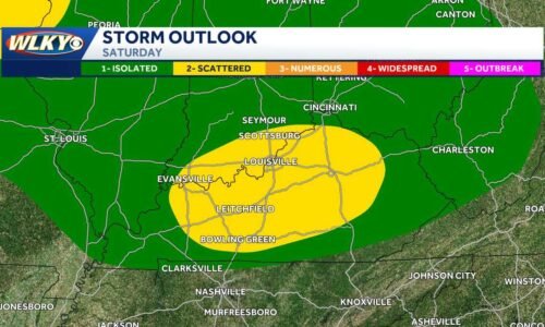 Severe storm potential for Louisville and parts of southern Indiana