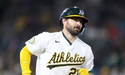 Shea Langeliers hits 100th career home run in A's loss