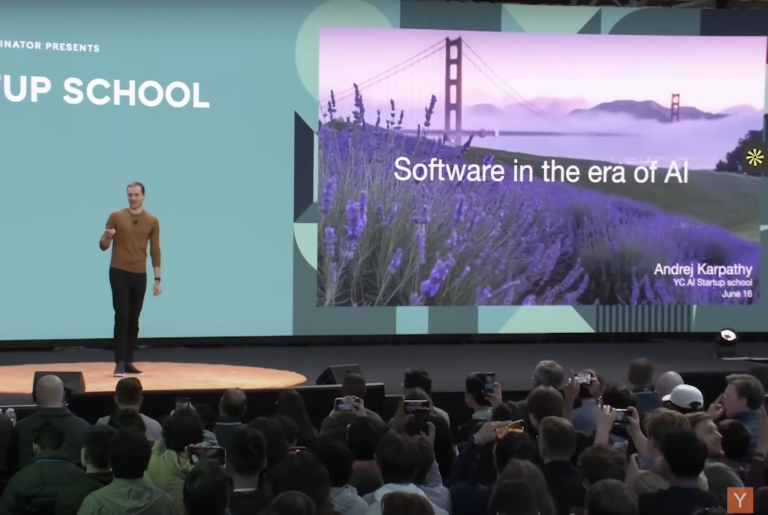 Andrej Karpathy's keynote "Software Is Changing (Again)" on June 17,