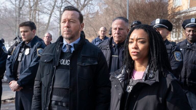 Mika Amonsen as Sean Reagan, Donnie Wahlberg as Danny Reagan and Sonequa Martin-Green as Lena Silver in Boston Blue Season 1 Episode 19
