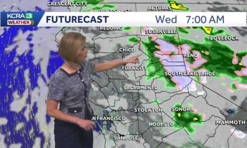 Staying cool with scattered Sierra showers