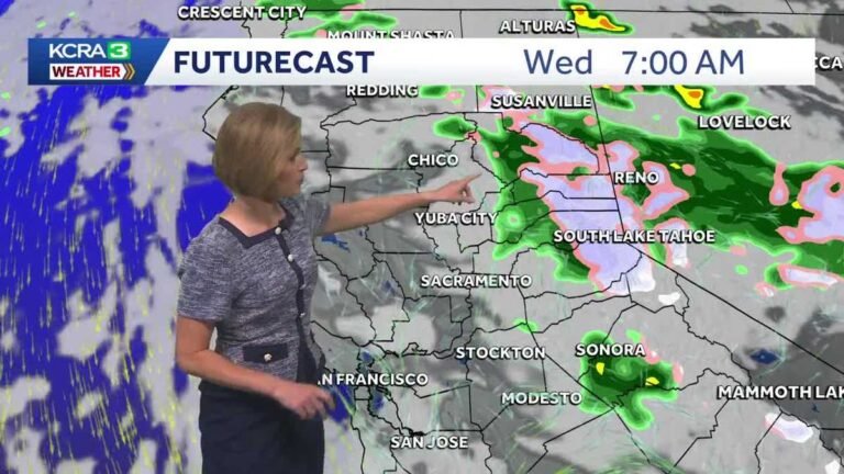 Staying cool with scattered Sierra showers