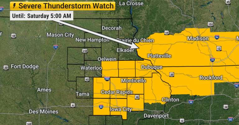 TRACKING: Severe Thunderstorm Watch until 5 AM Sat | Forecast