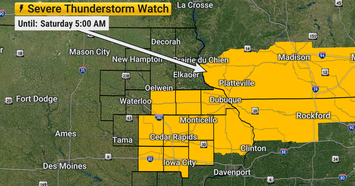 TRACKING: Severe Thunderstorm Watch until 5 AM Sat | Forecast