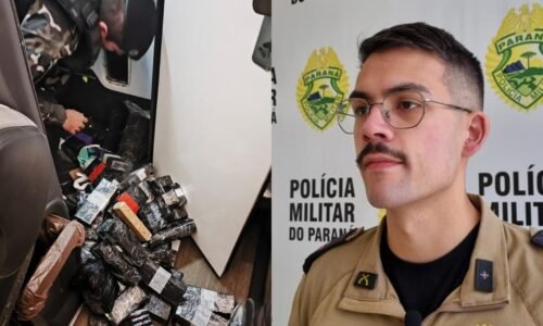 Tenente da PM detalha apreensão milionária em banheiro de ônibus em Cascavel
