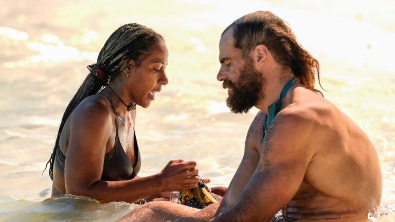Tiffany Ervin and Jonathan Young in Survivor 50 finale