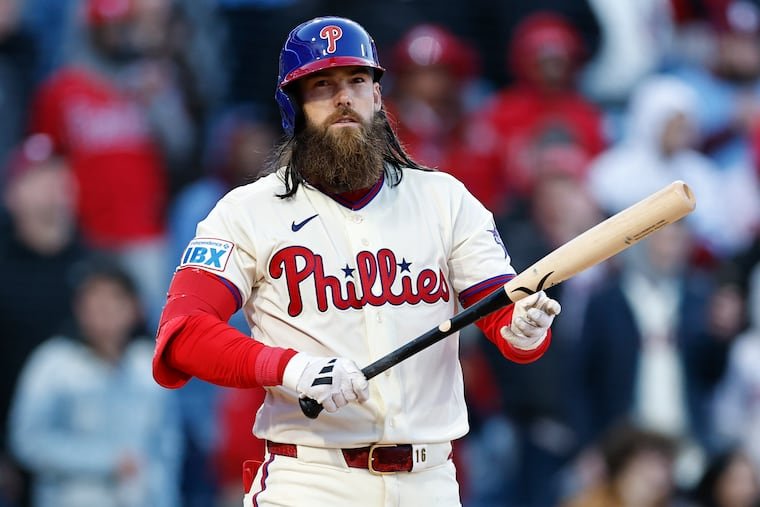 Phillies outfielder Brandon Marsh has cooled off since reaching a .353 batting average on May 10.