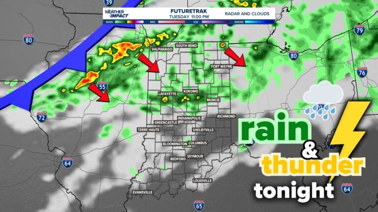 Timing some rain and thunder tonight for Indiana (May 12-13) | 13Weather Blog