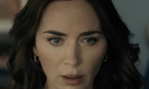 Emily Blunt looking stoned in Disclosure Day