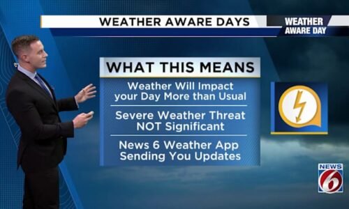 Weather Aware Days issued as rain chances climb