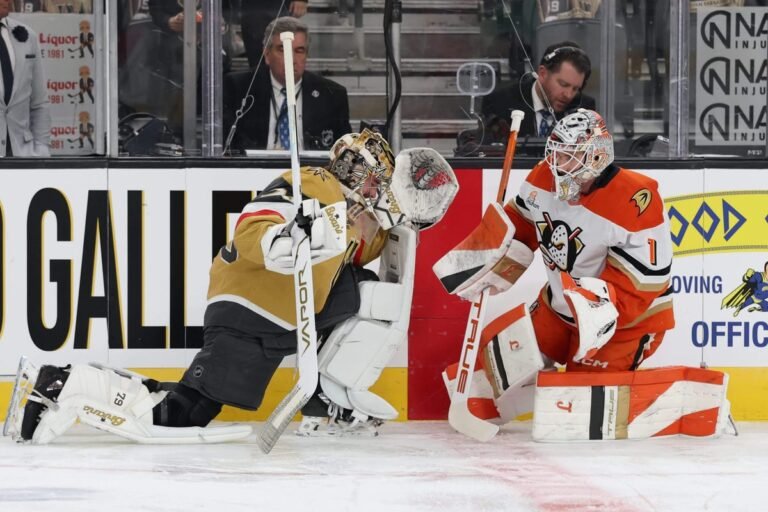 Which goalie might be a difference-maker: Anaheim’s Lukáš Dostál or Vegas’ Carter Hart?