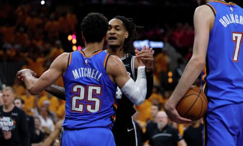 Why Devin Vassell confronted Ajay Mitchell in Game 3 exchange