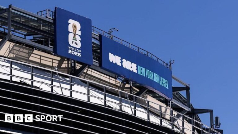 A general view of MetLife Stadium ahead of the 2026 World Cup at New York New Jersey Stadium